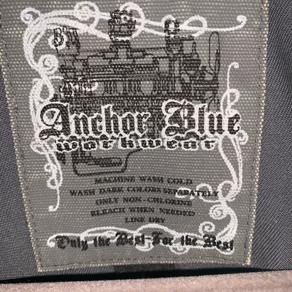 Anchor Blue Men's Charcoal Striped Jacket - Picture 2 of 2